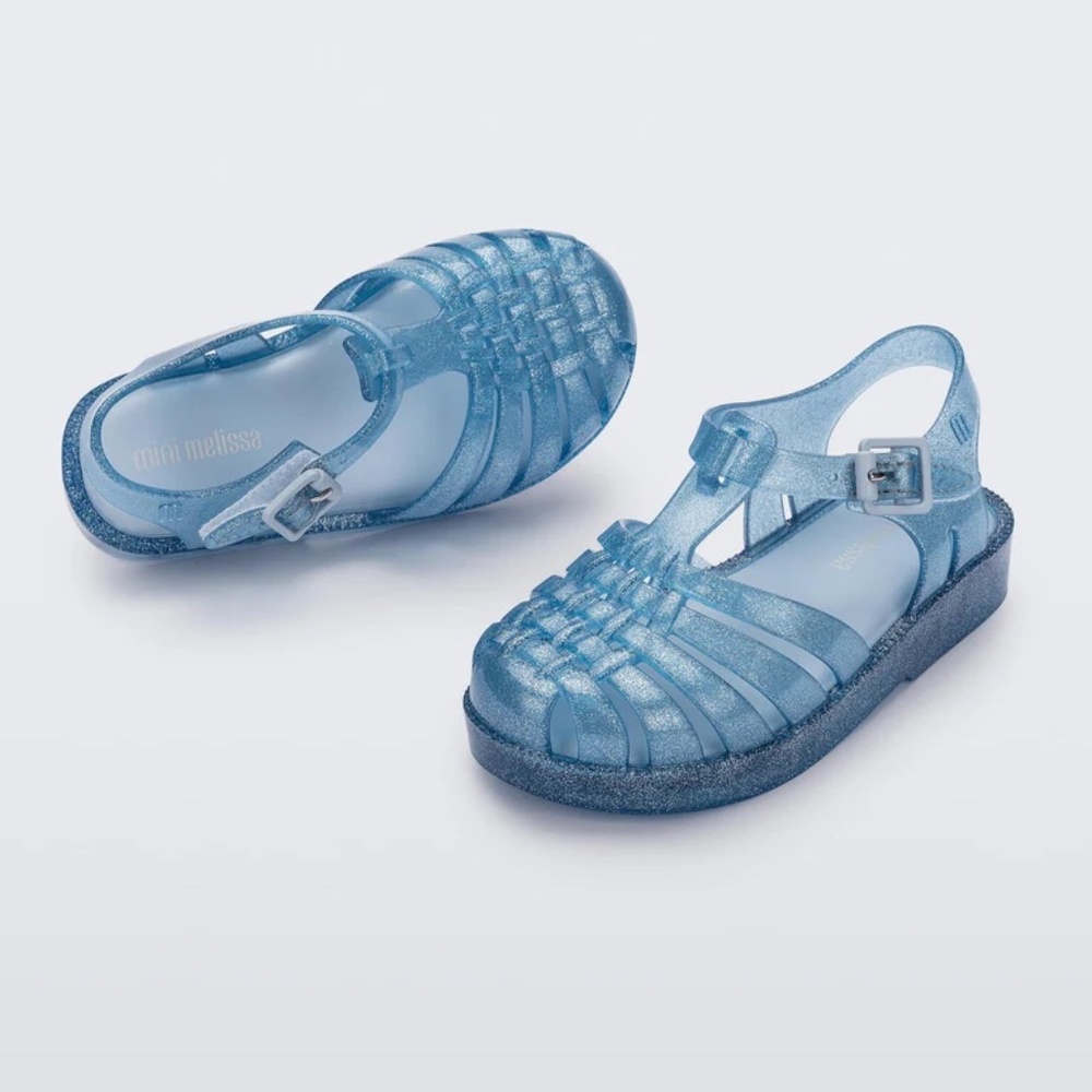 Mini Melissa Possession Glittery Blue Baby Size 5